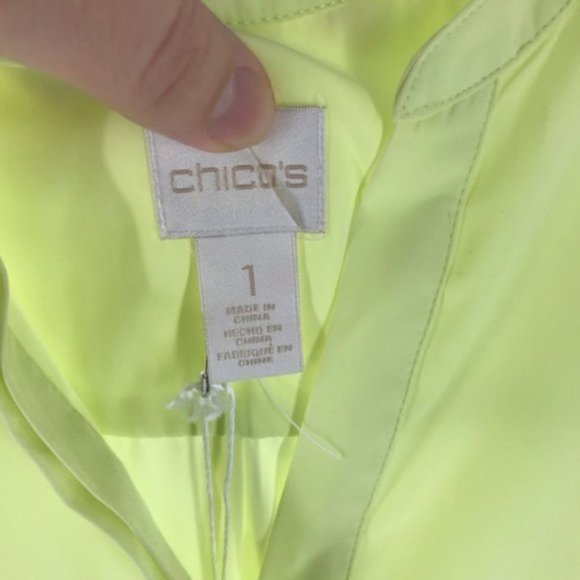 Chicos Sleeveless Blouse sz 1 (M) *NWT* - Picture 4 of 10